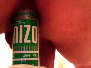 Me fodendo uma garrafa de ozônio