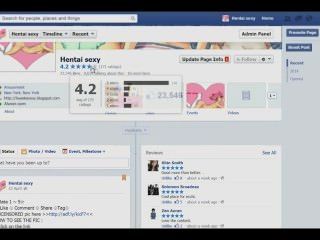 Facebook hentai página de fã sexy